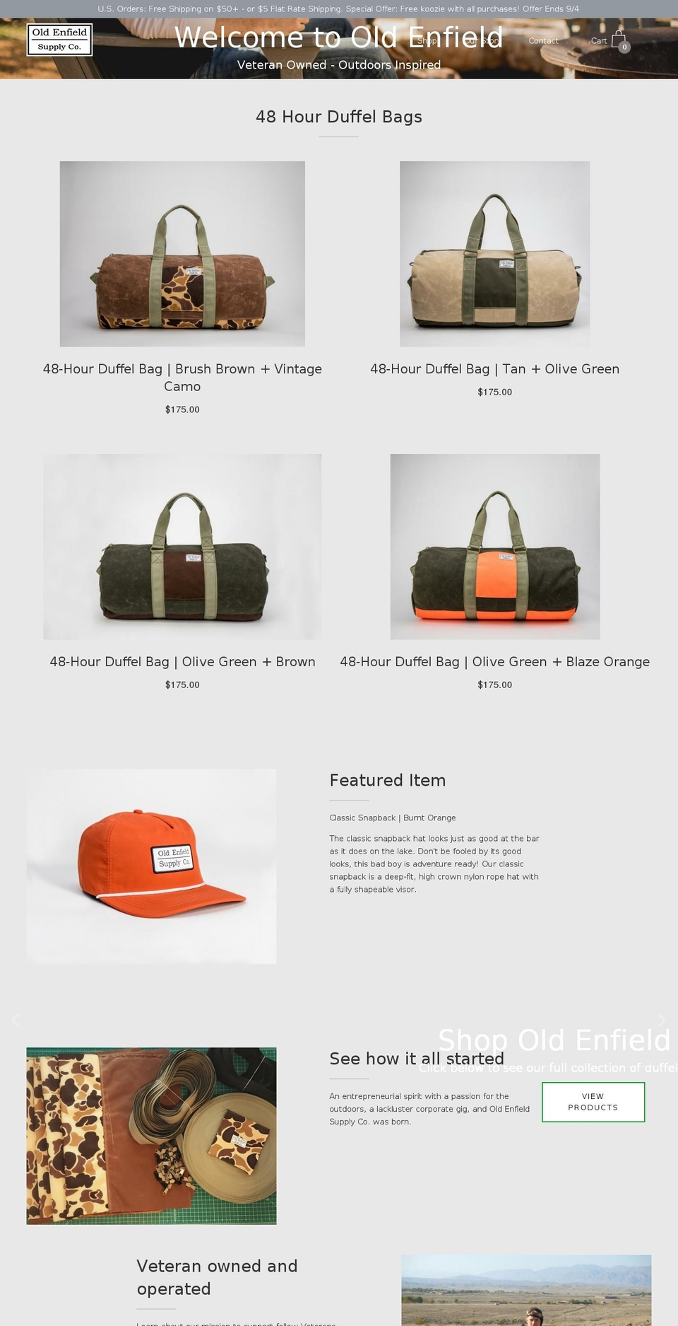 oldenfieldsupply.com shopify website screenshot