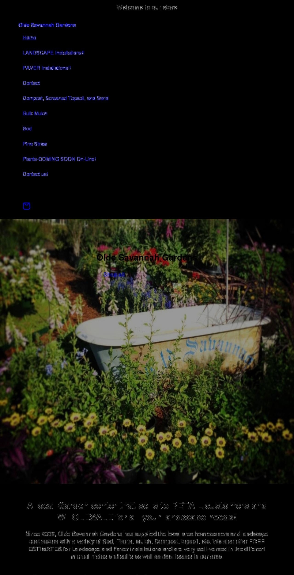 oldesavannah.com shopify website screenshot