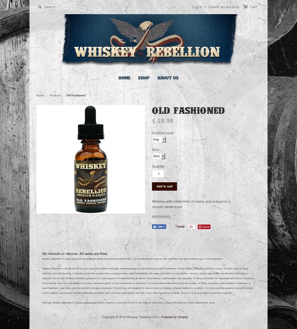 oldfashionedejuice.com — Shopify storefront screenshot