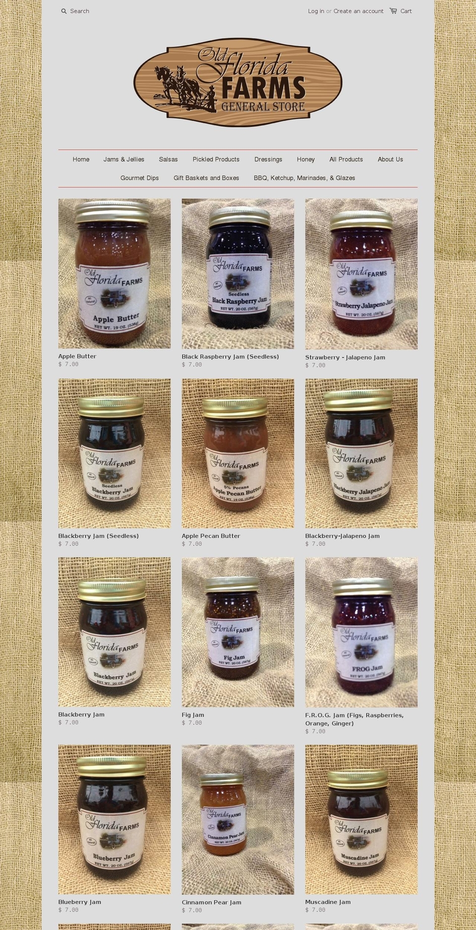oldfloridagourmet.com — Shopify storefront screenshot