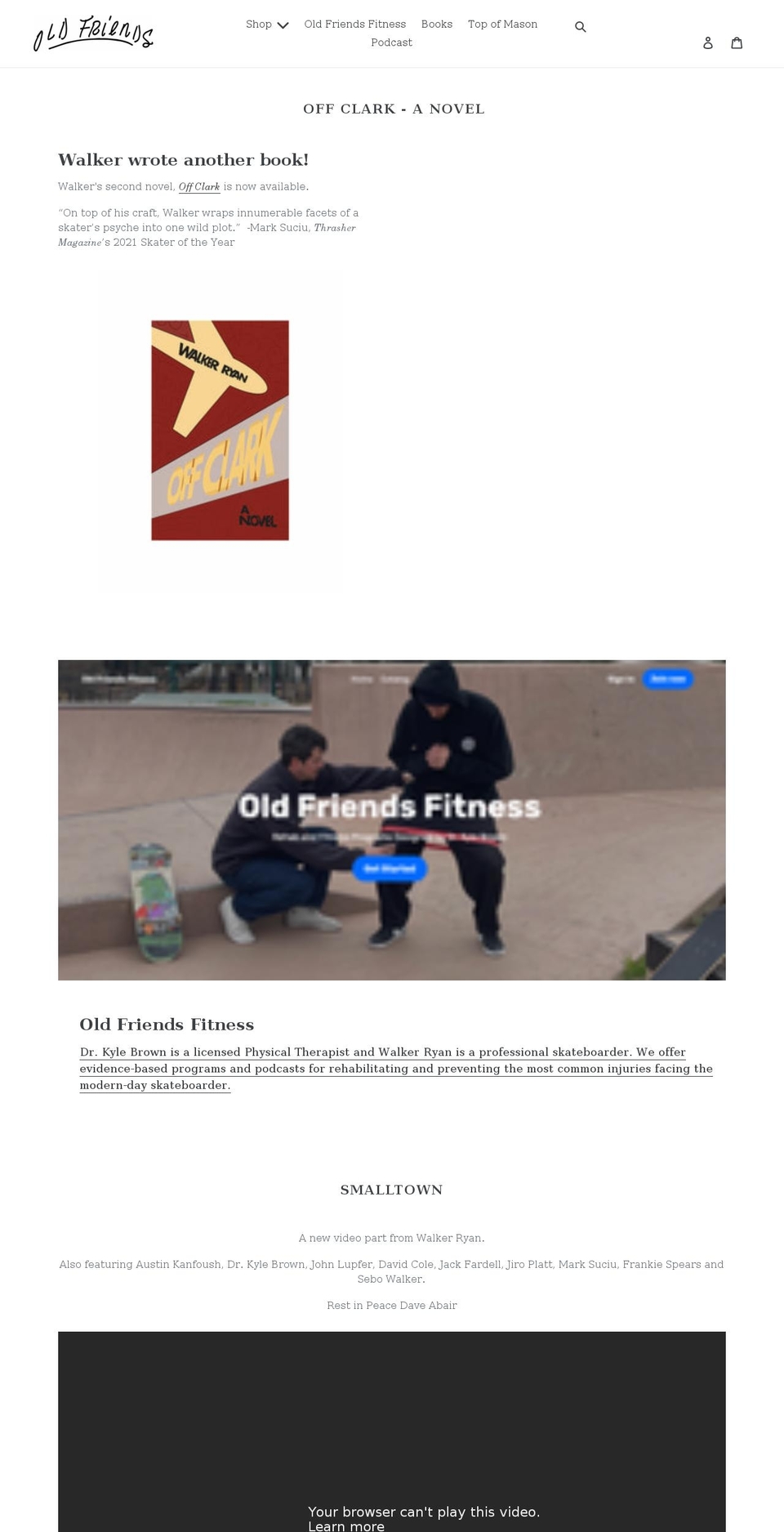 oldfriendsandco.com shopify website screenshot