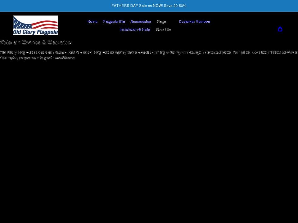oldgloryflagpole.com shopify website screenshot