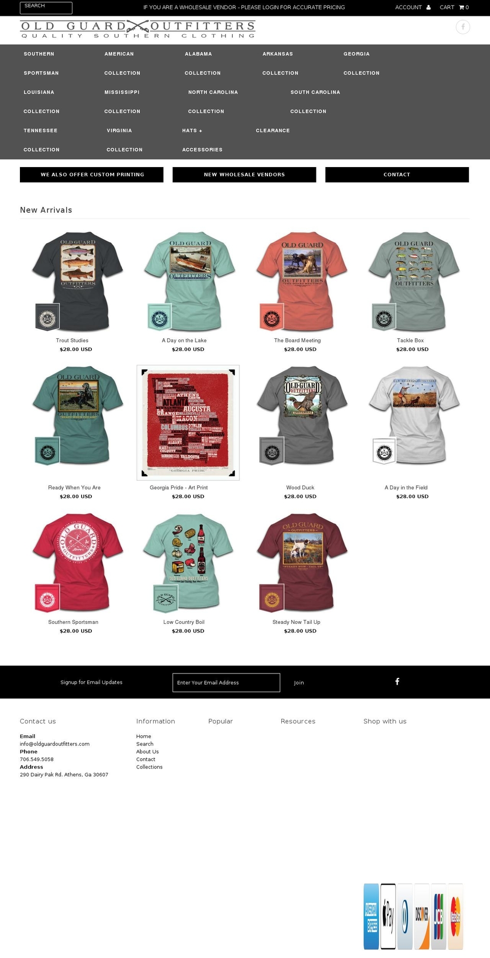 oldguardoutfitters.com shopify website screenshot