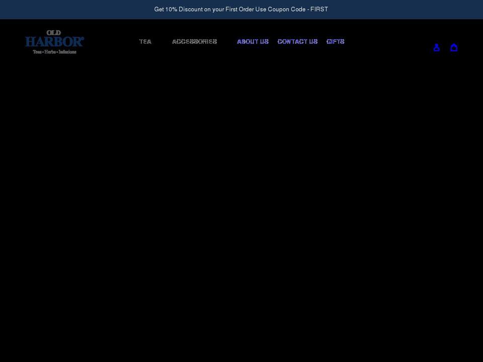 oldharbortea.com shopify website screenshot