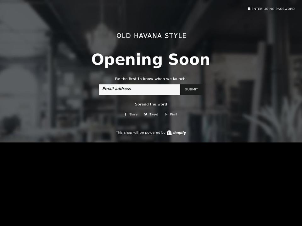 oldhavanastyle.com shopify website screenshot