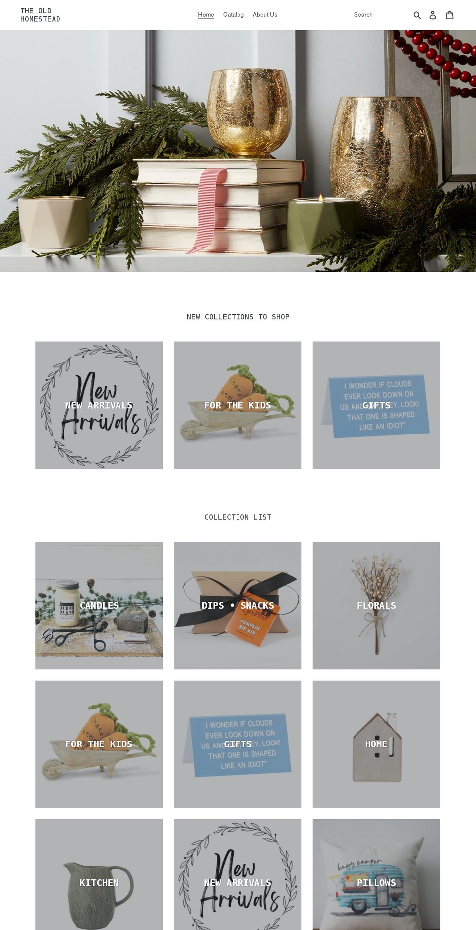 oldhomesteadmarket.com shopify website screenshot