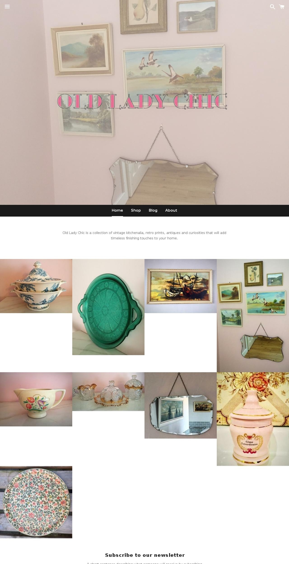 oldladychic.com — Shopify storefront screenshot