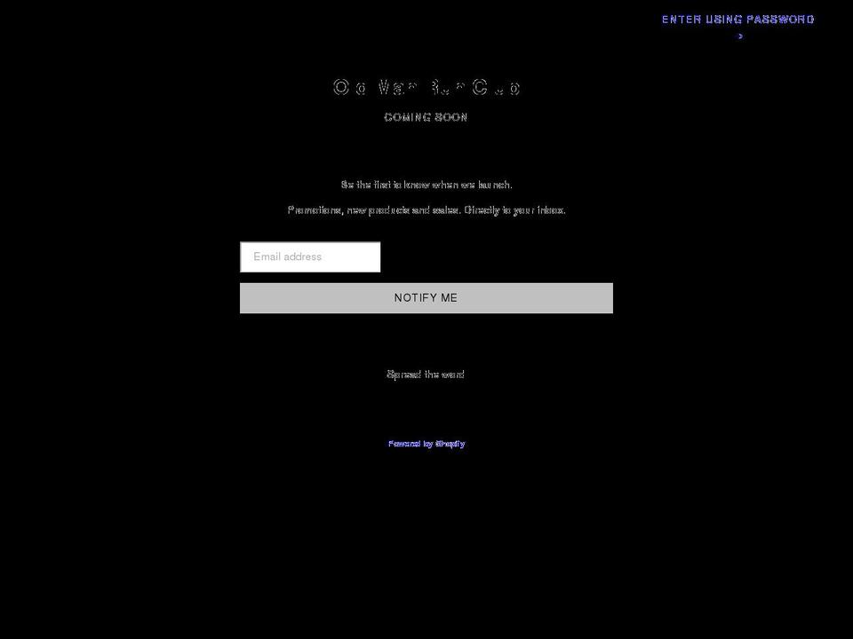 oldmanrunclub.com shopify website screenshot