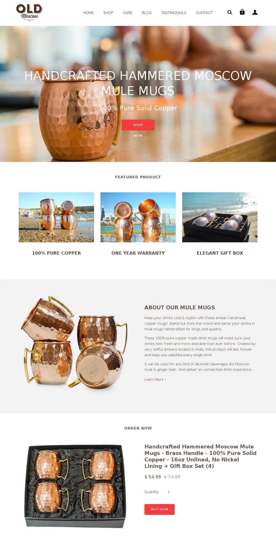 oldmoscowmugs.com shopify website screenshot