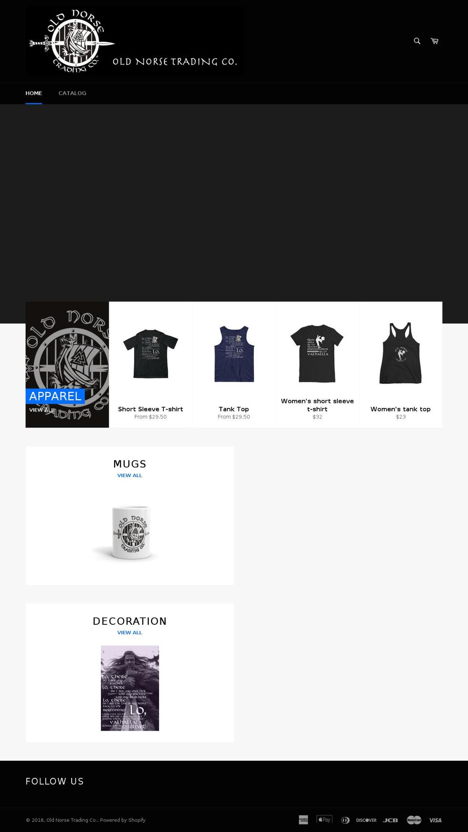 oldnorsetradingco.com — Shopify storefront screenshot