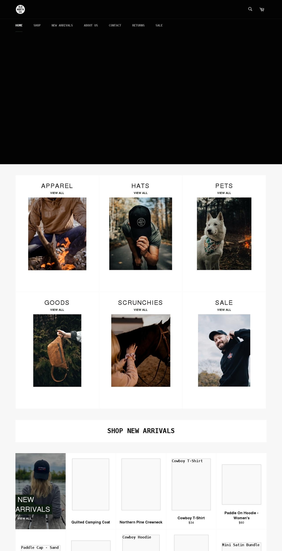 oldnorthco.com shopify website screenshot
