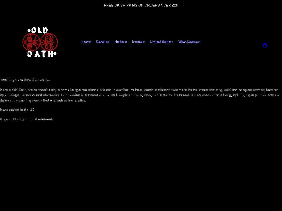oldoathandco.com shopify website screenshot