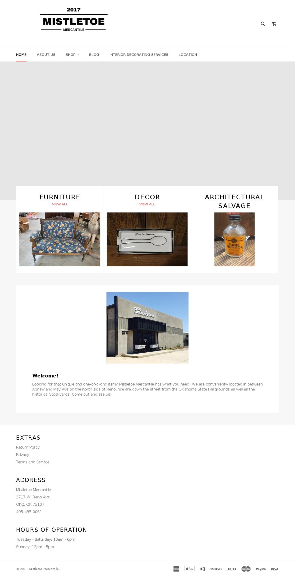 oldplantationantiques.com — Shopify storefront screenshot