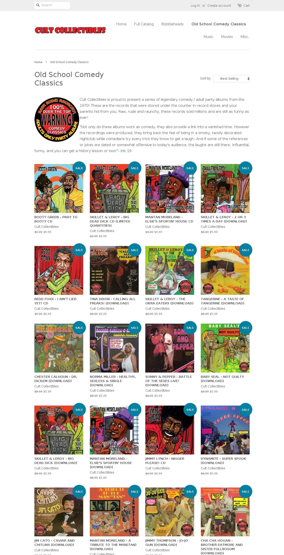 oldschoolcomedyclassics.com — Shopify storefront screenshot