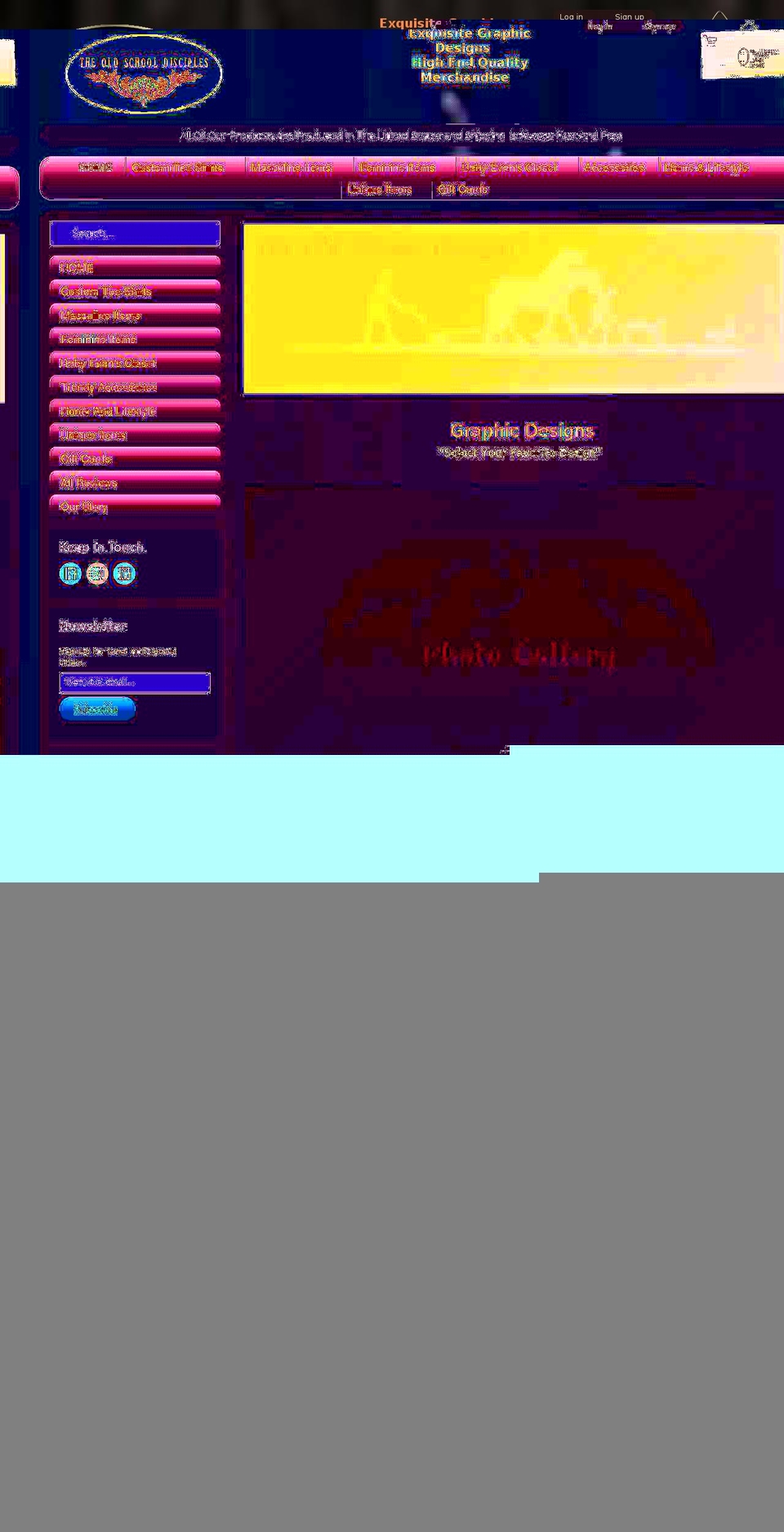oldschooldisciples.com shopify website screenshot