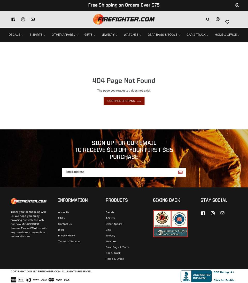 Version_1.8 Shopify theme site example oldschoolfirefighting.com