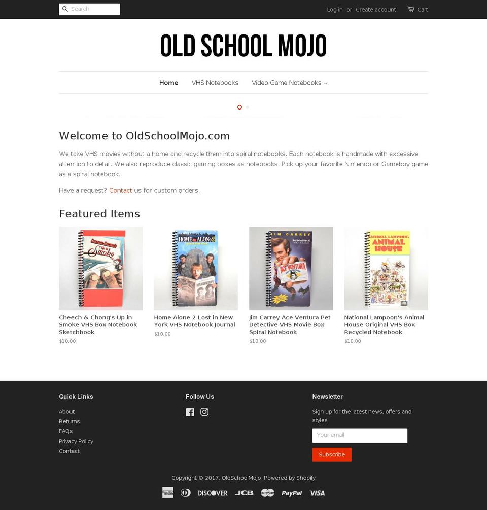 oldschoolmojo.com shopify website screenshot