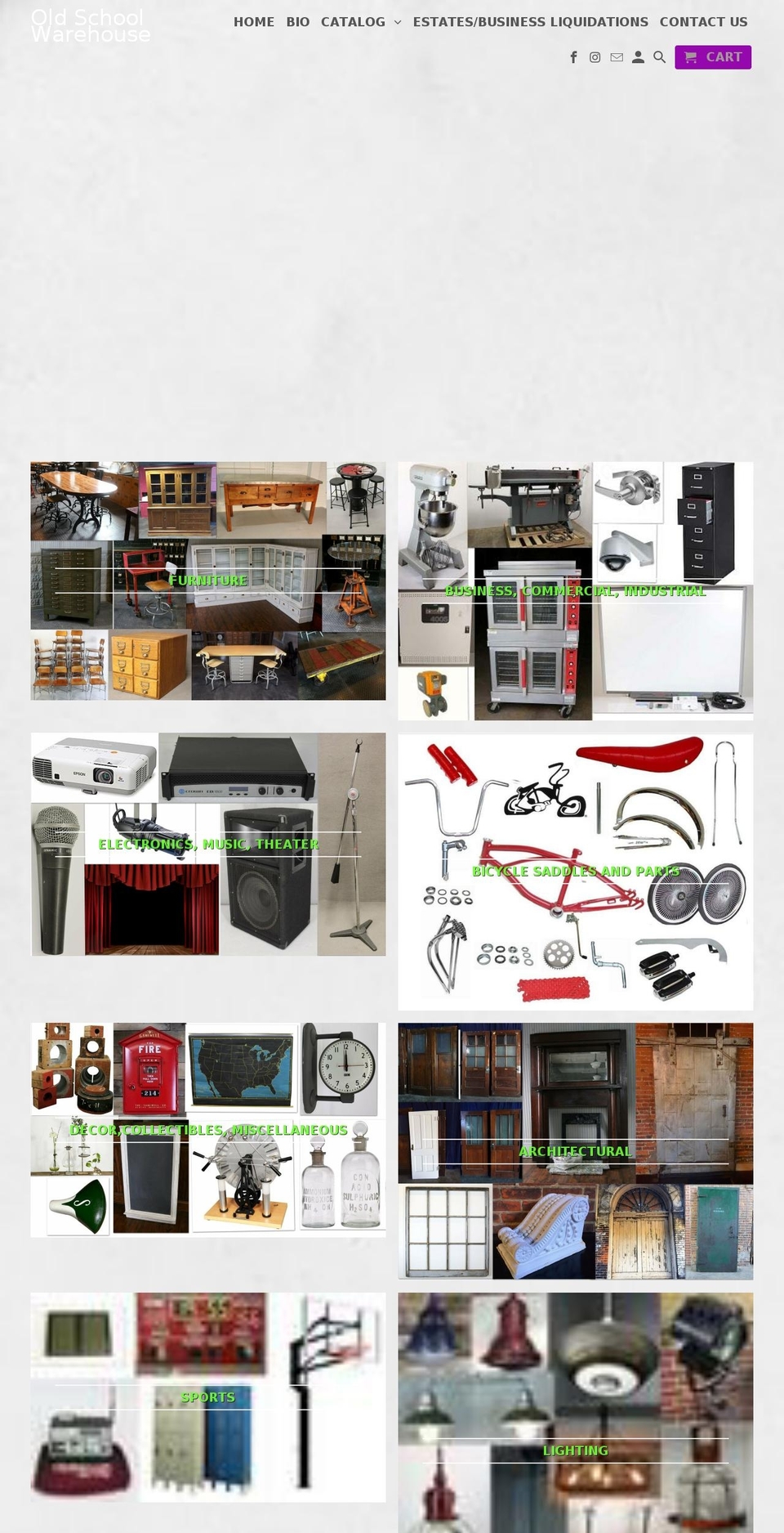 oldschoolwarehouse.com shopify website screenshot