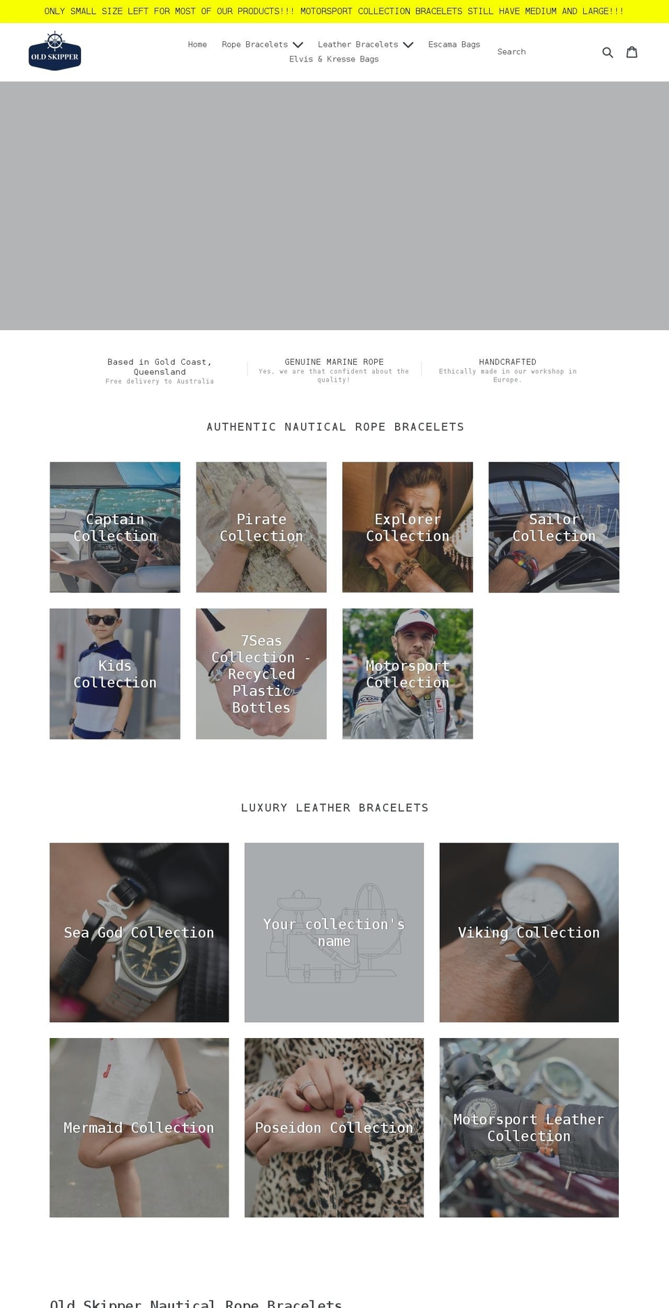 oldskipper.com.au shopify website screenshot