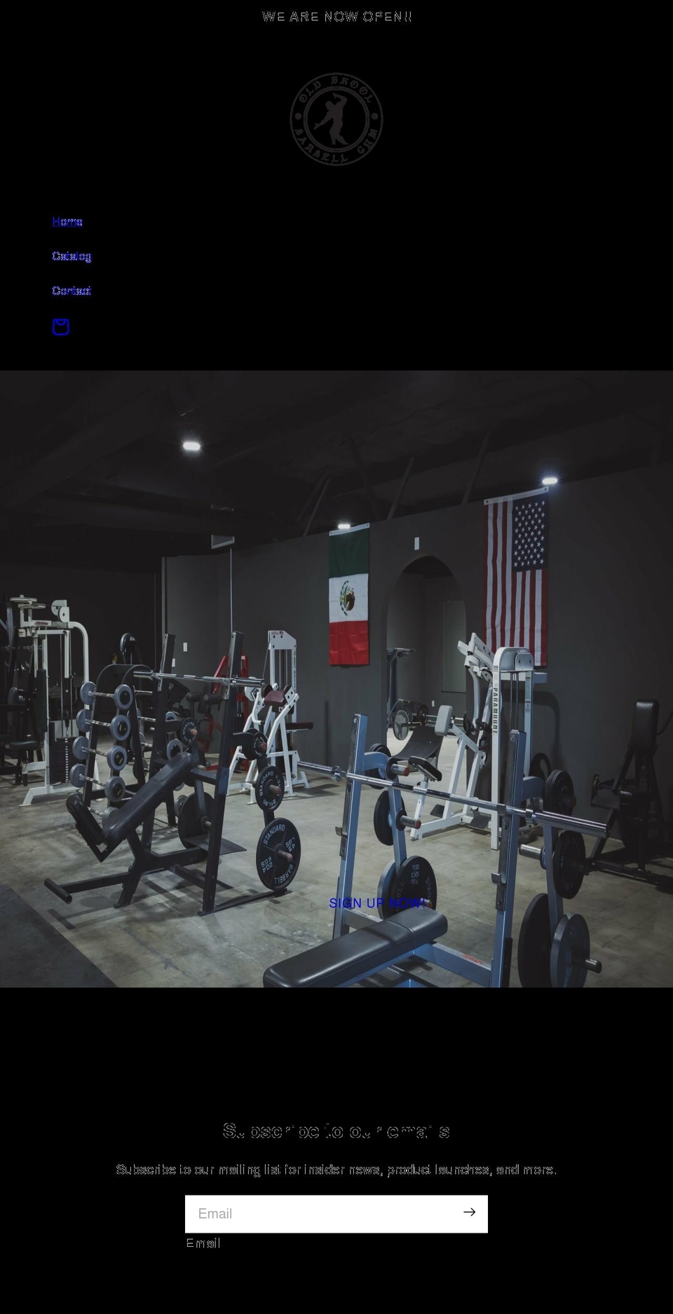 oldskoolbarbell.com shopify website screenshot