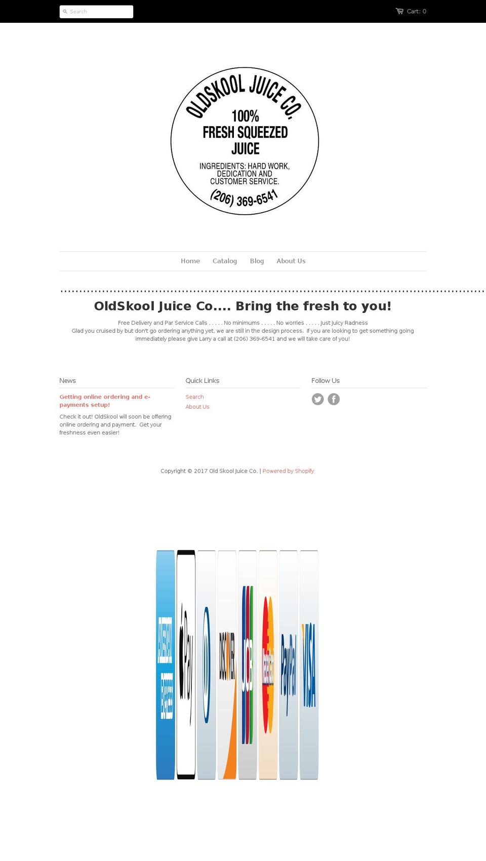 oldskooljuice.info shopify website screenshot