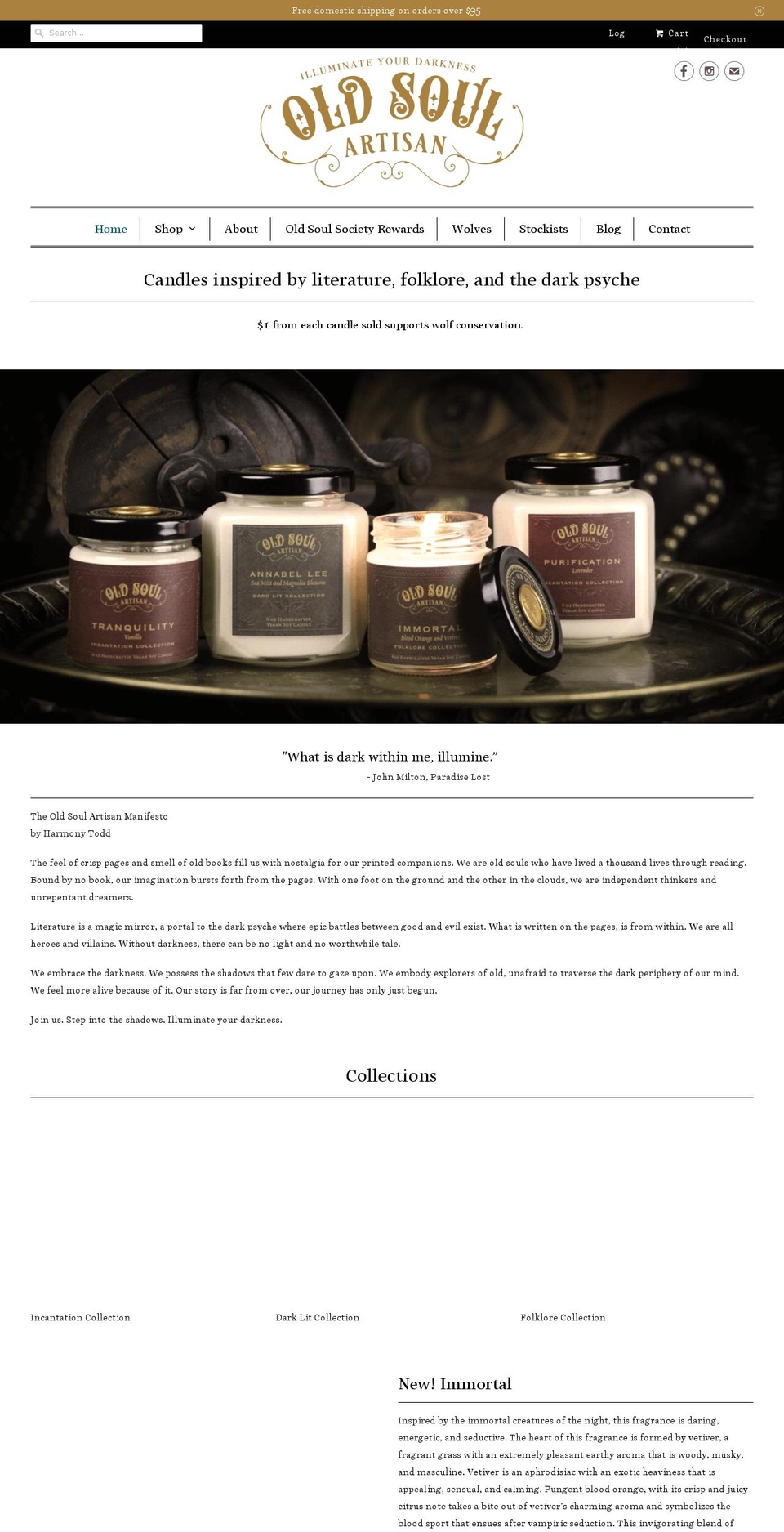 oldsoulartisan.com shopify website screenshot