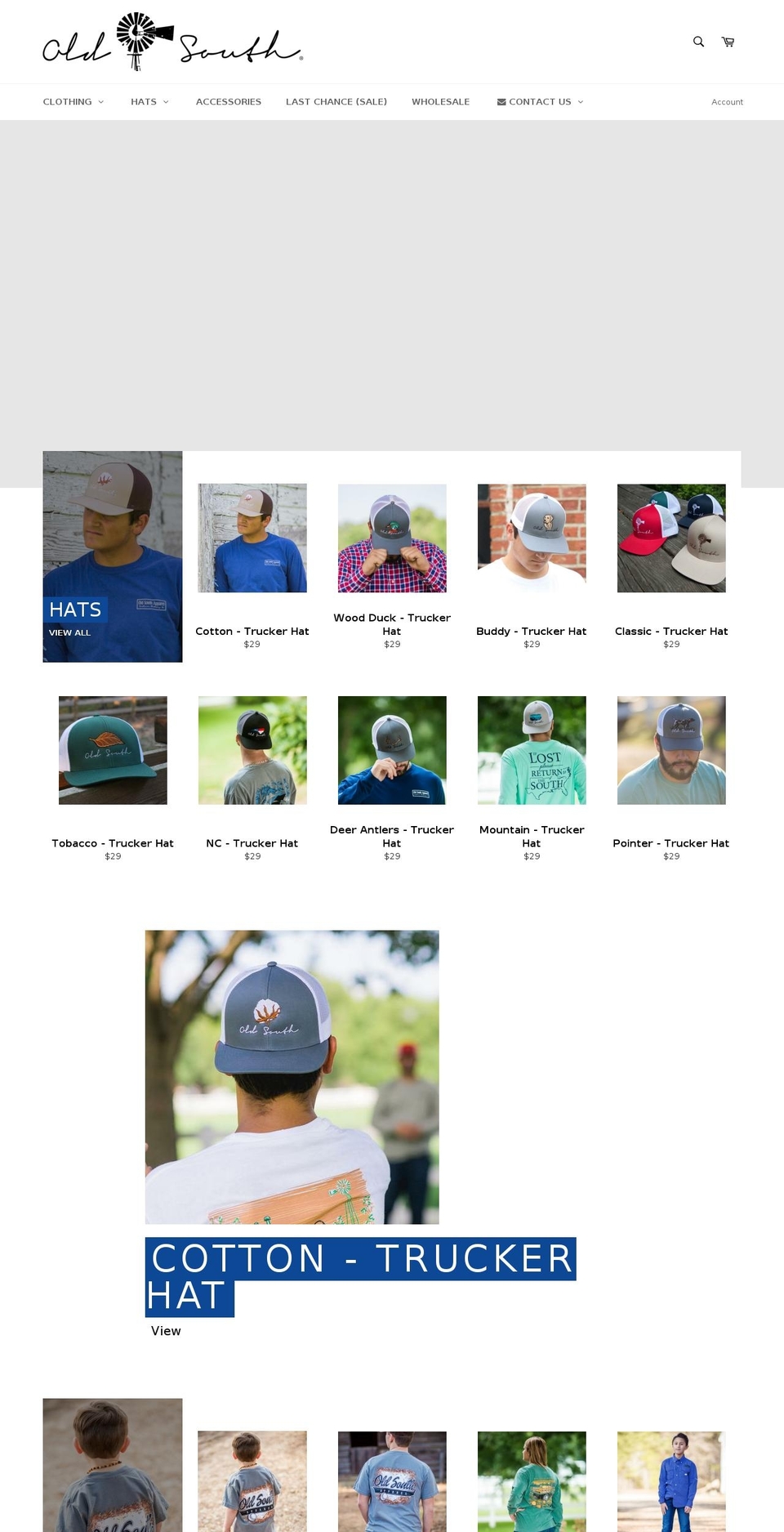 oldsouthernapparel.com — Shopify storefront screenshot