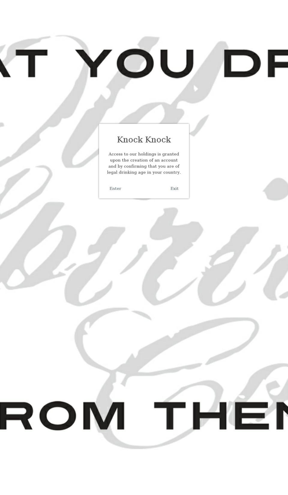oldspiritscompany.com shopify website screenshot