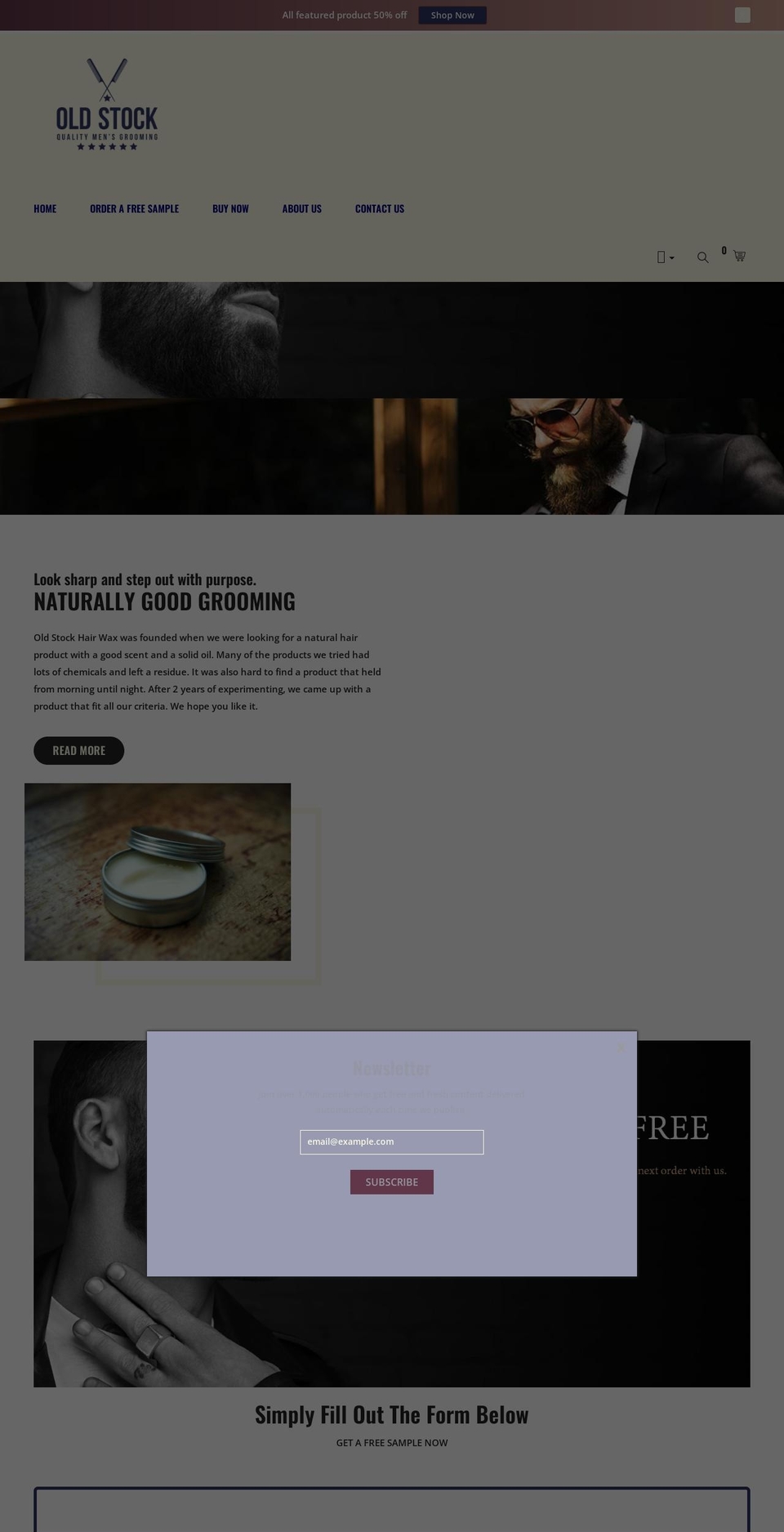 bardy-v-- Shopify theme site example oldstockman.com