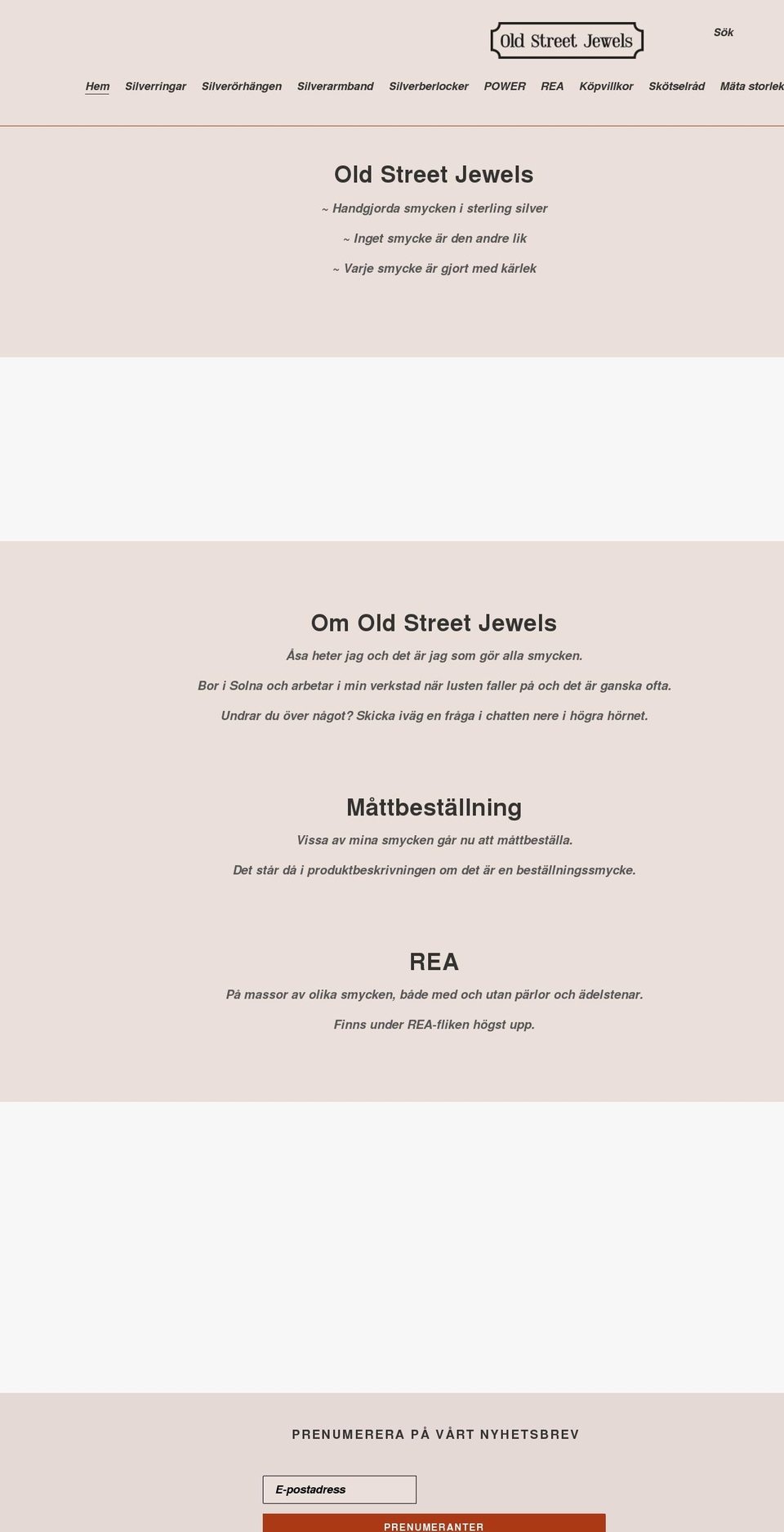 oldstreetjewels.com shopify website screenshot