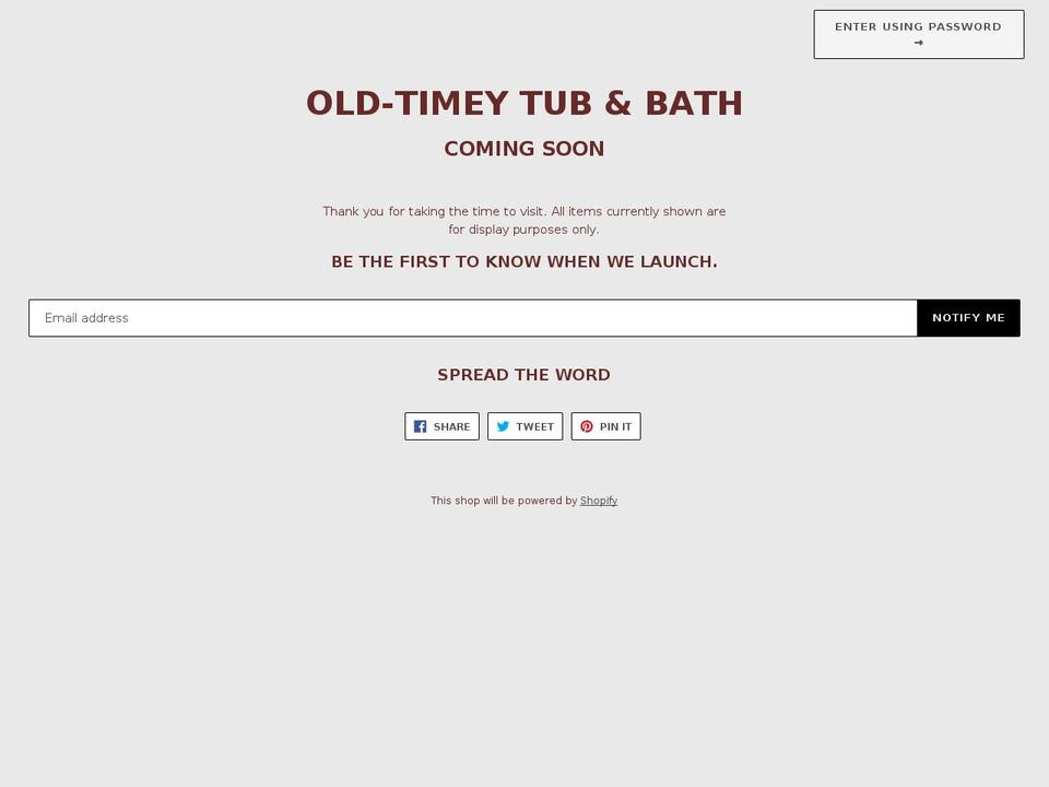 dsl-theme-6-1 Shopify theme site example oldtimeytub.com