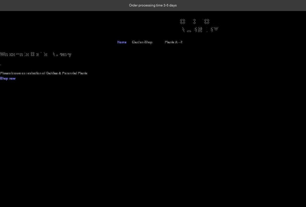 oldtollnursery.co.uk shopify website screenshot