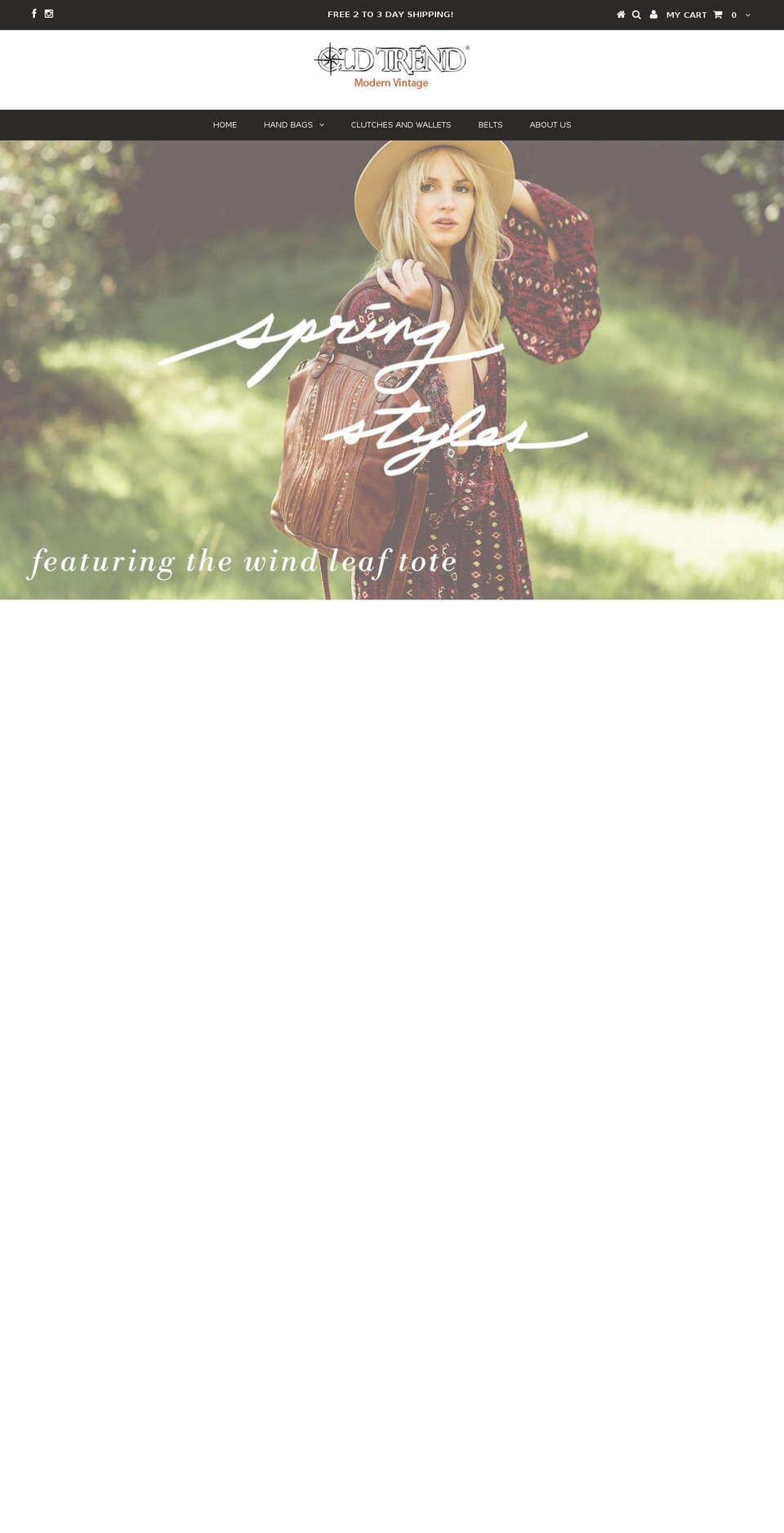 oldtrend.com shopify website screenshot