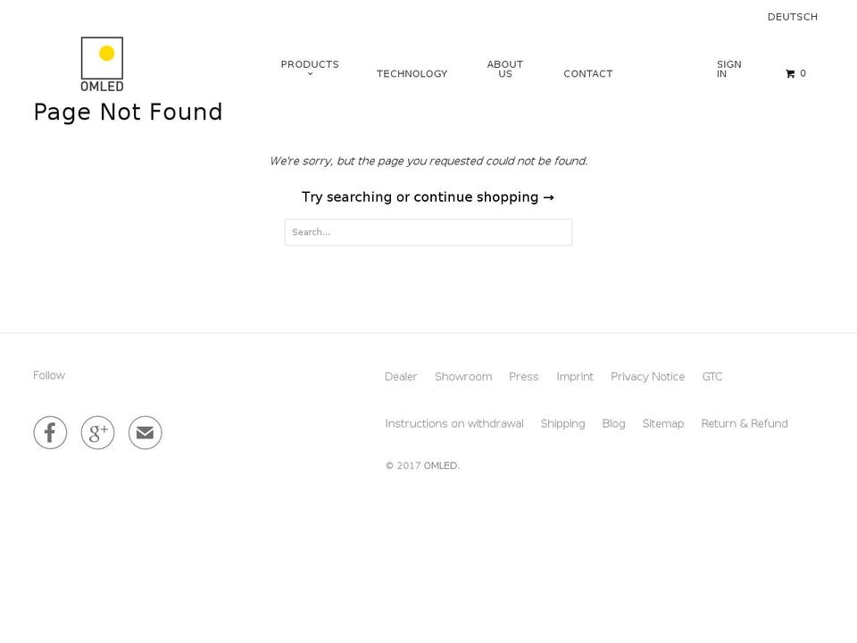 oled-produkt.com shopify website screenshot
