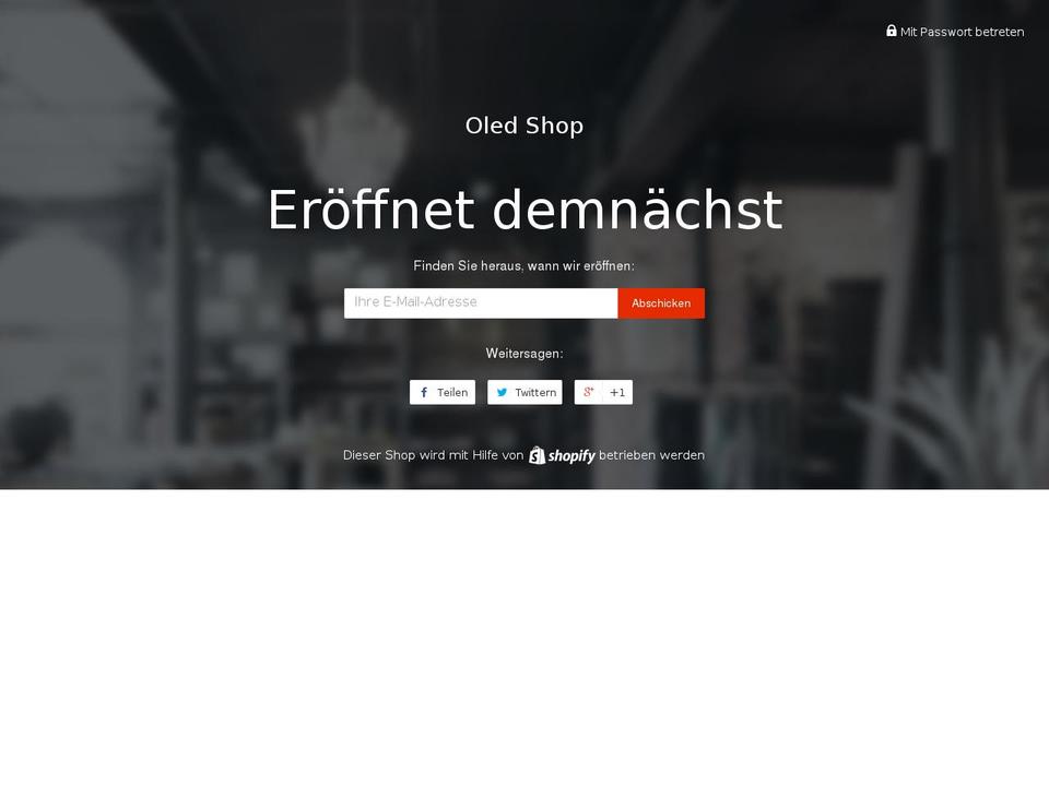 oledshop.de shopify website screenshot