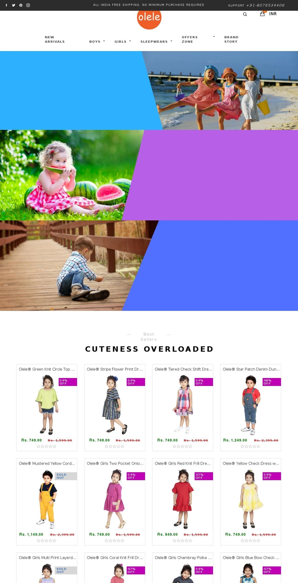 gemini-kids-v1-3-2 Shopify theme site example olelekidsclothing.com