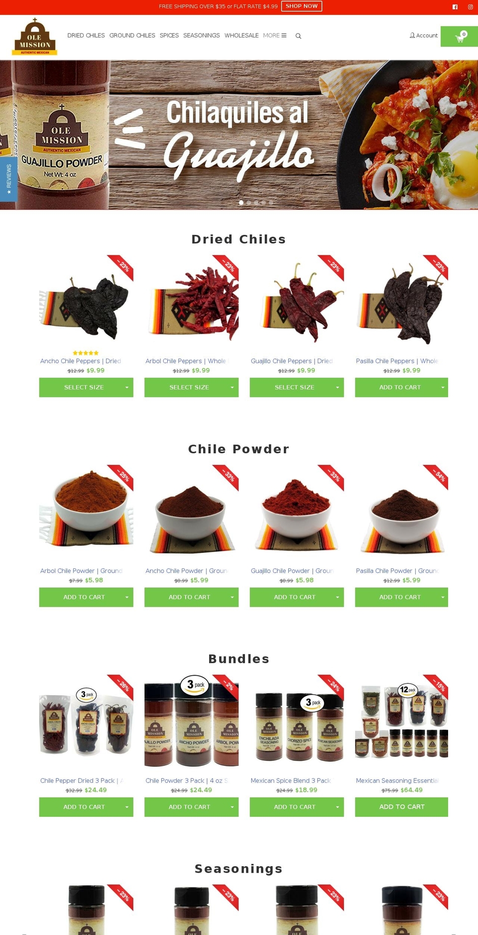 olemission.com — Shopify storefront screenshot