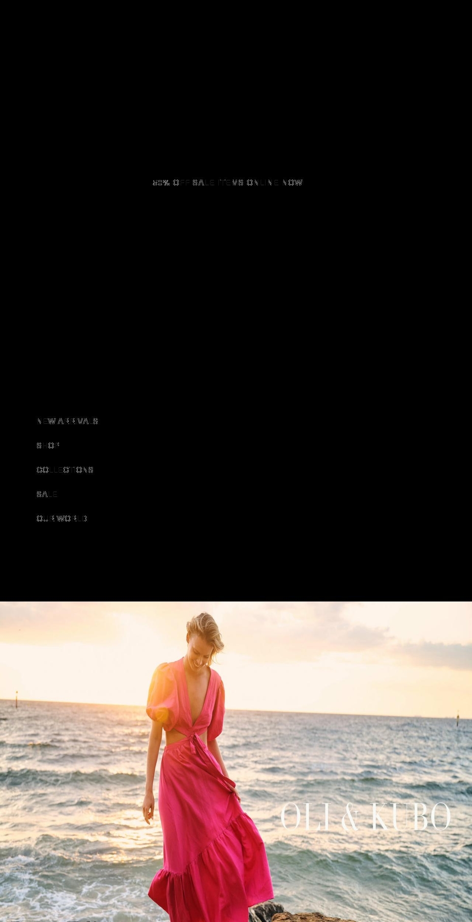 oliandkubo.com shopify website screenshot