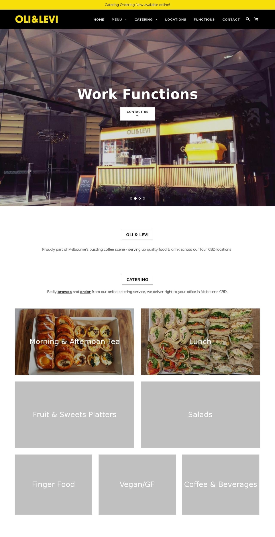 oliandlevi.com.au shopify website screenshot
