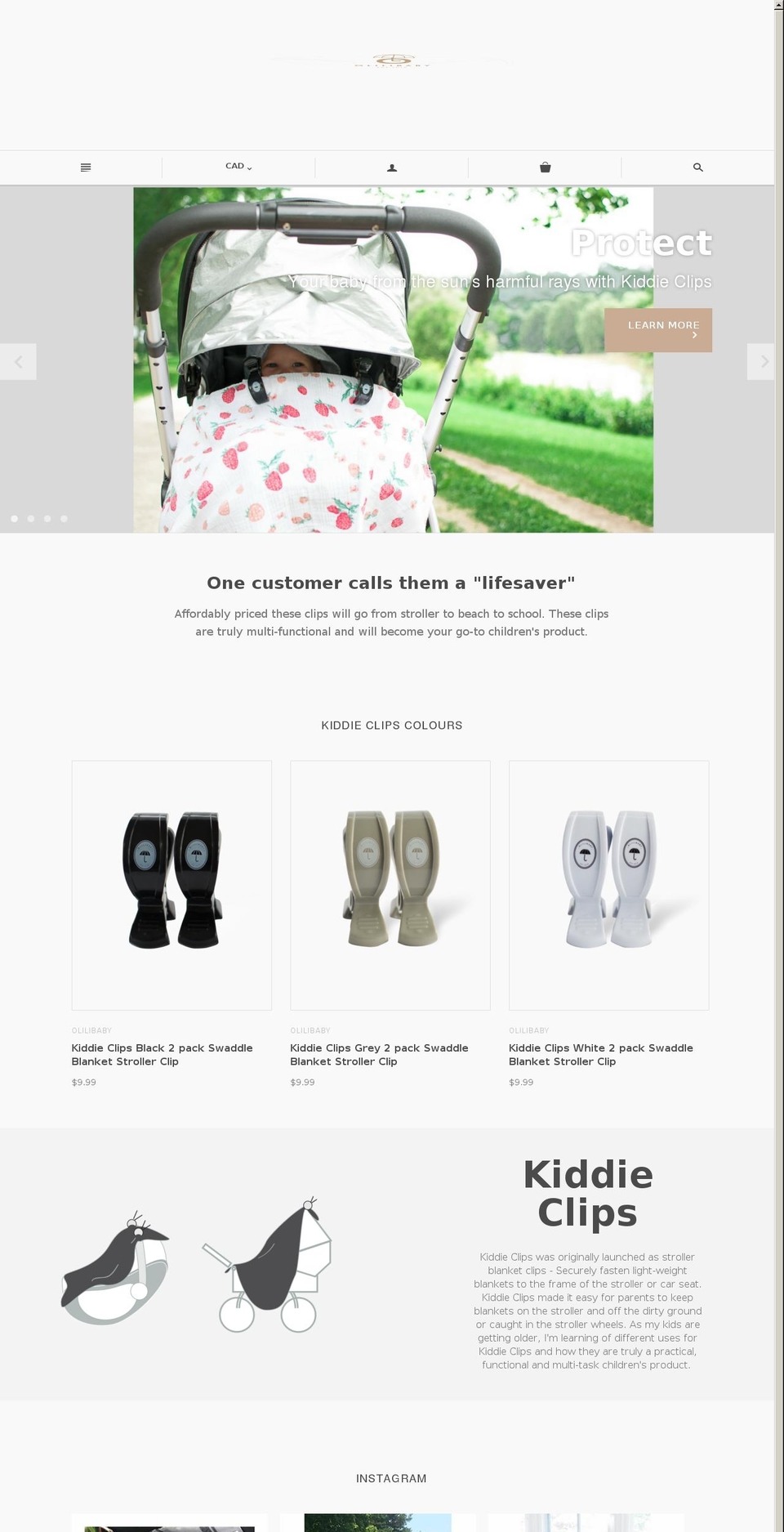 olilibaby.com — Shopify storefront screenshot