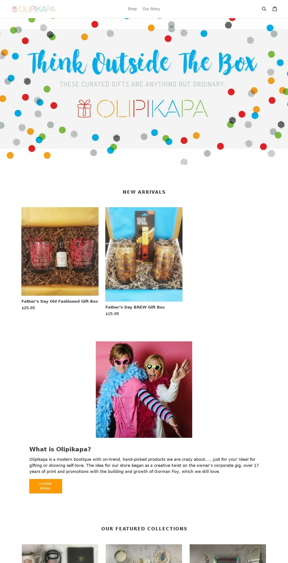 olipikapa.com — Shopify storefront screenshot