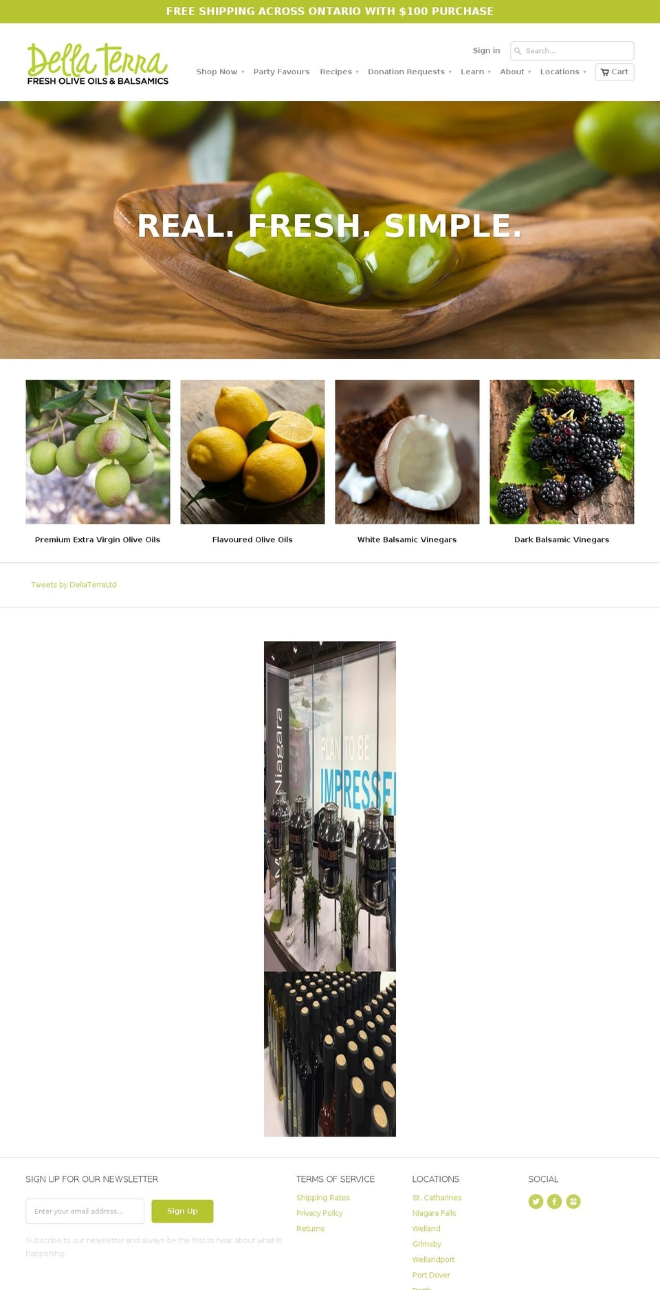 oliv.ca shopify website screenshot