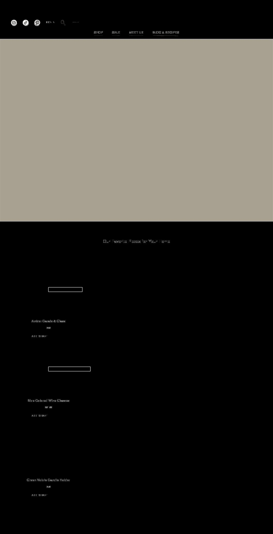 olive-lane.com shopify website screenshot