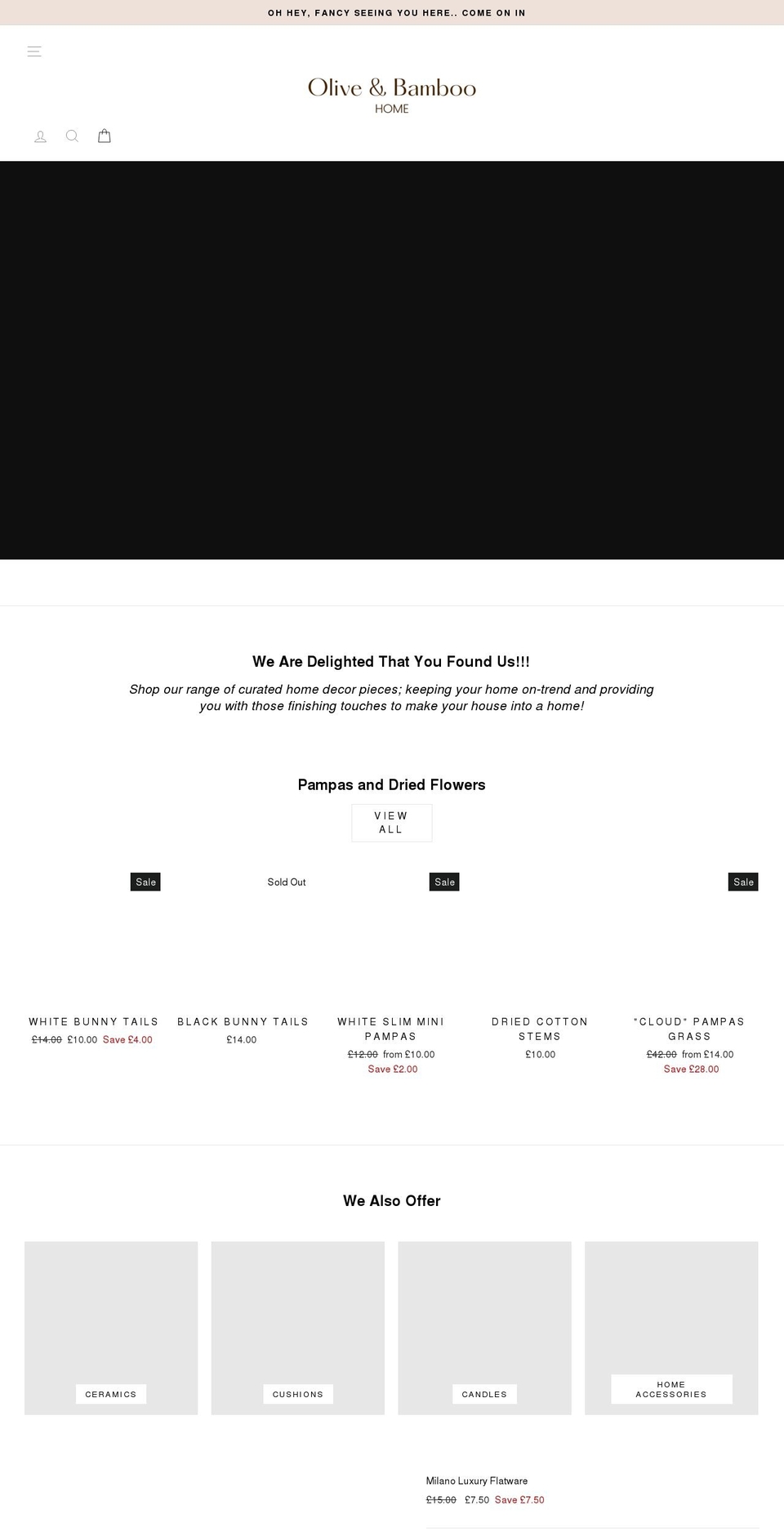 oliveandbamboo.com shopify website screenshot