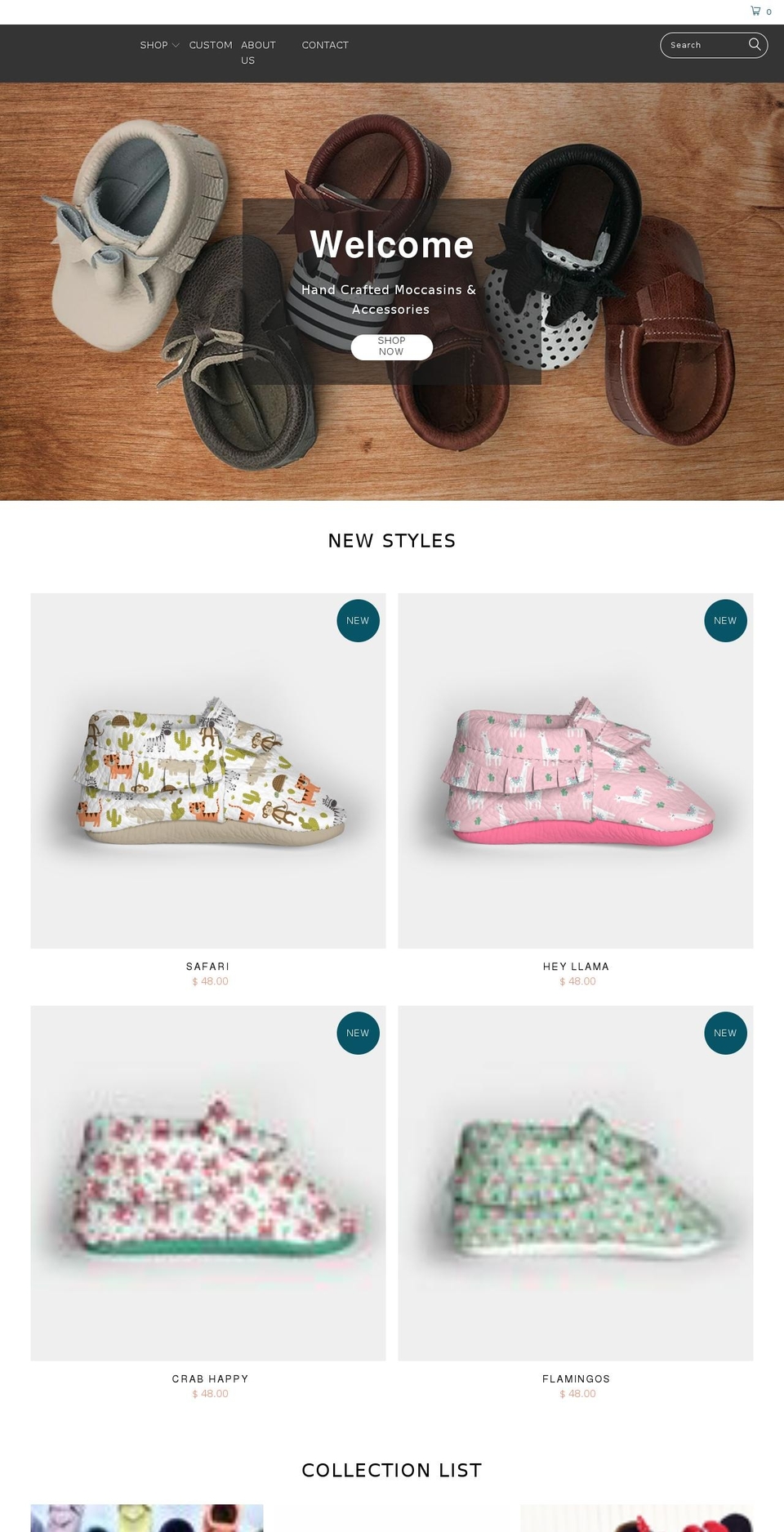 oliveandbean.com shopify website screenshot