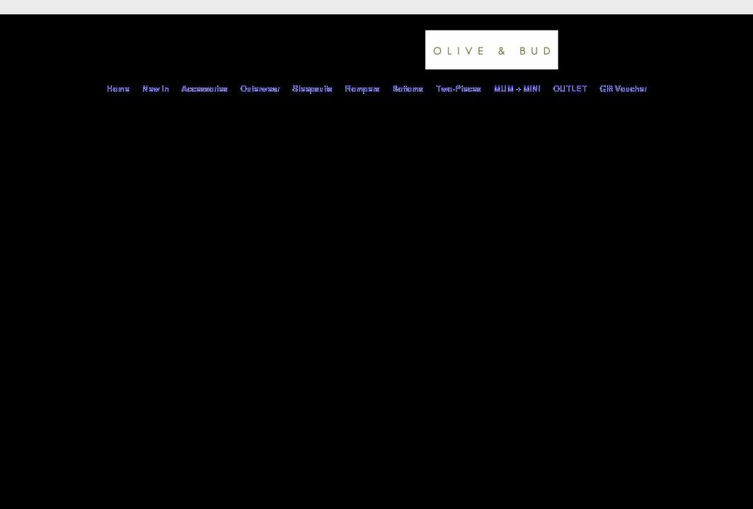 oliveandbud.co.uk shopify website screenshot