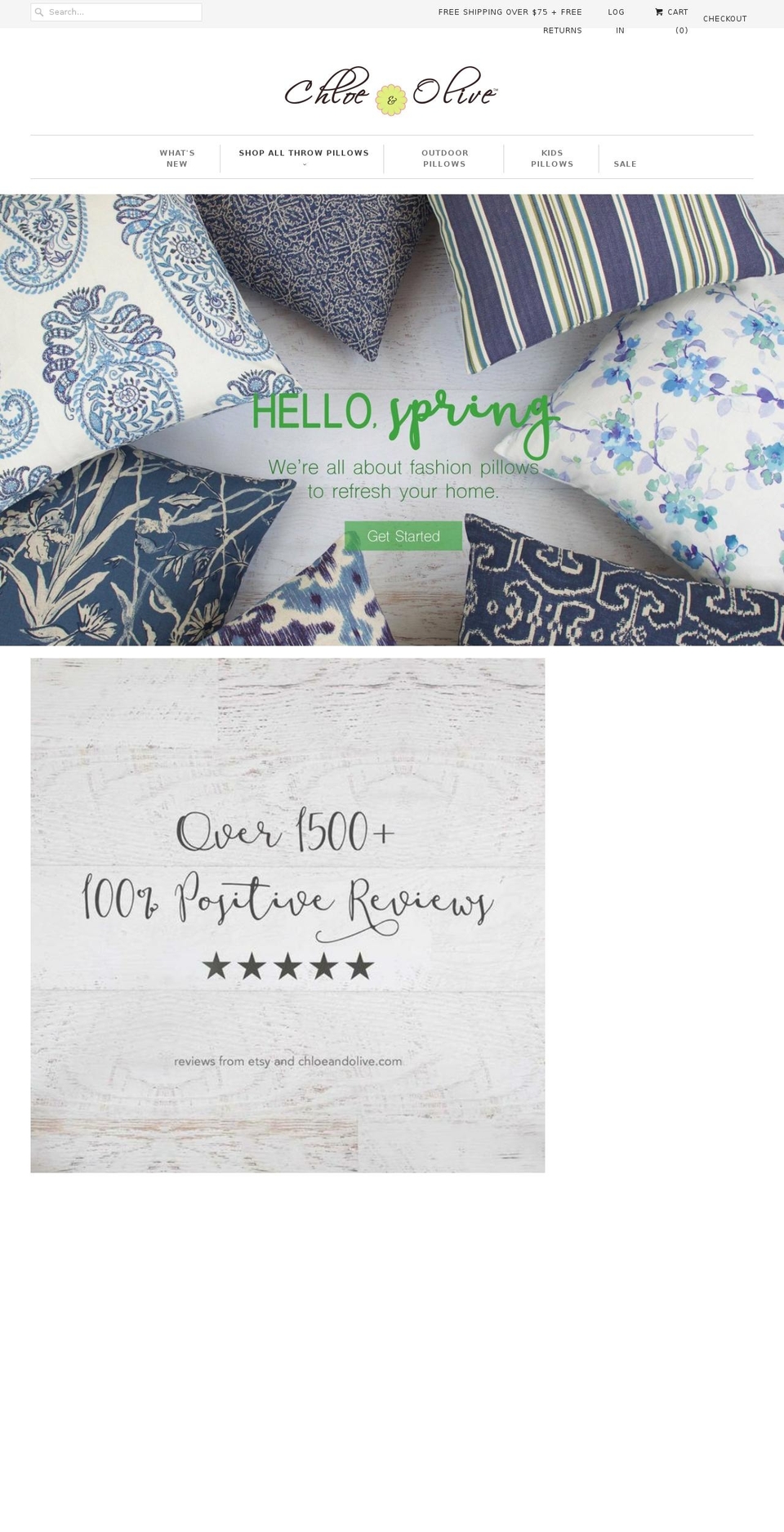 oliveandchloe.com shopify website screenshot
