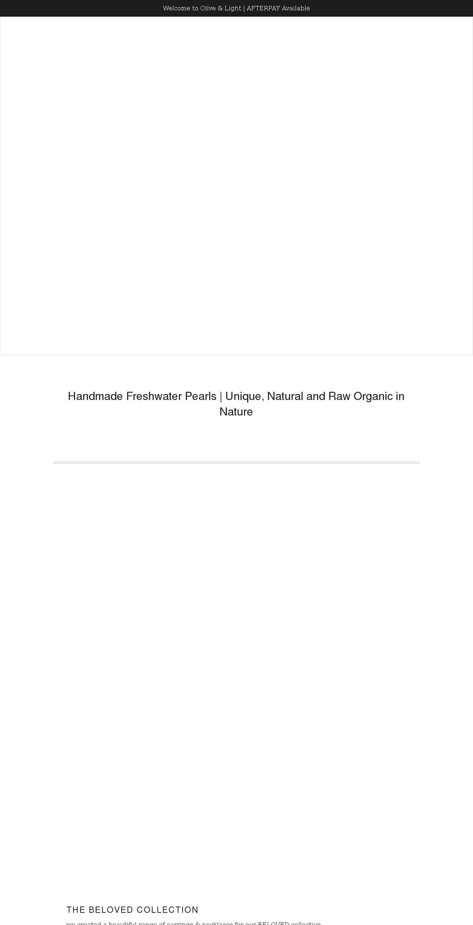 oliveandlight.com shopify website screenshot