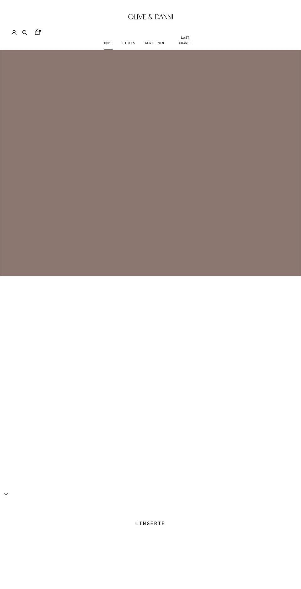 olivedanni.com shopify website screenshot