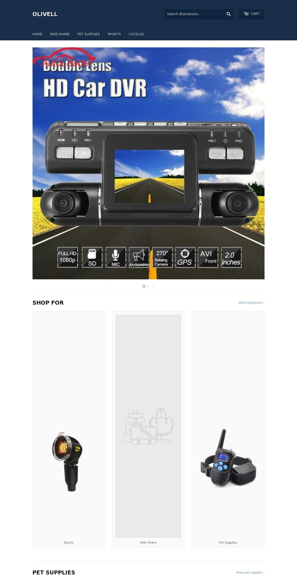 olivell.com — Shopify storefront screenshot